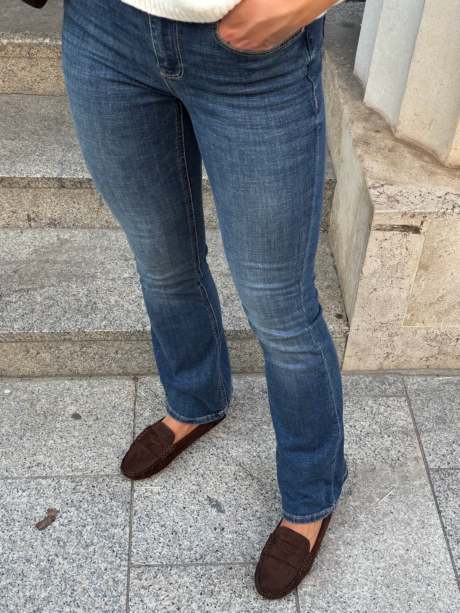 VMFLASH Flared Jeans - Medium Blue Denim